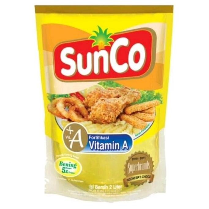 

Minyak Goreng Sunco 2 Liter Refill - Minyak Sawit Jernih Anti Lengket Diskon!
