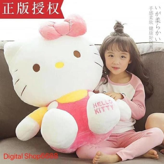 Siap Kirim Boneka Hello Kitty Jumbo 65CM Import Lucu Premium Hadiah Cewek