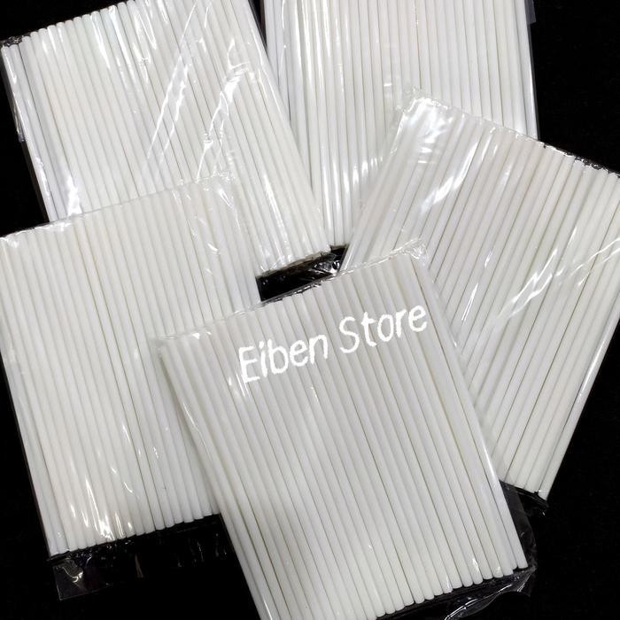 

Bis Candy Stick / Lollipop Stick Plastik White Isi 50Pcs