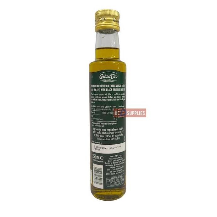 

Costa D'Oro Black Truffle Olive Oil 250Ml - Minyak Zaitun Truffle Italia Premium Diskon!