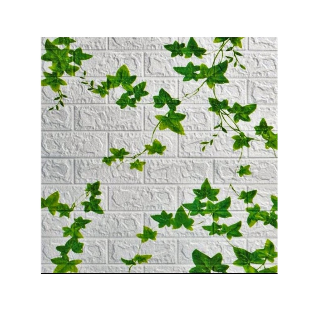 PAKET 20 LEMBAR Wallpaper Brickfoam 3D Motif Batu Alam / Sticker 3D Foam Tembok Corak Batu Alam