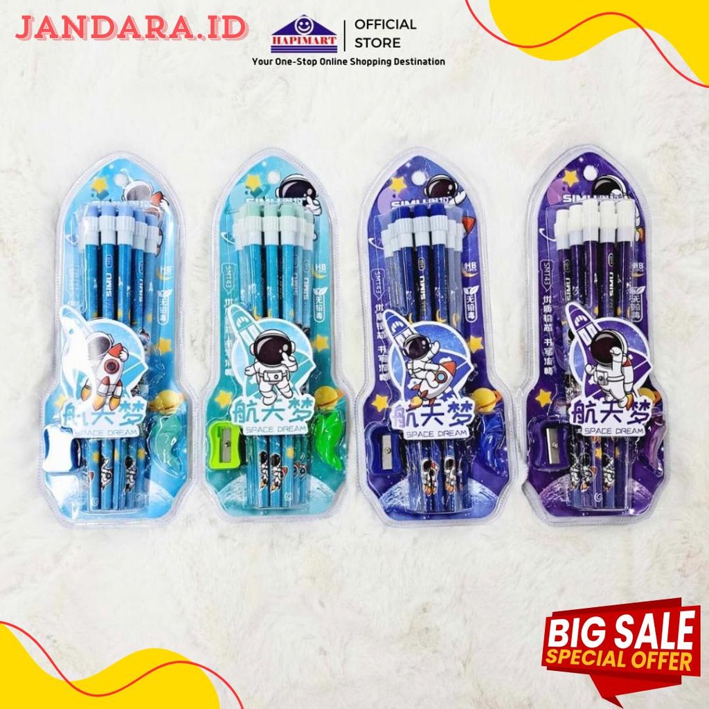 

Pensil Raut Hb Space Dream Set Alat Tulis Sekolah Stationery 12Pcs Diskon