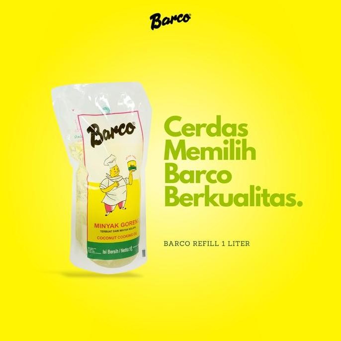 

Minyak Goreng Kelapa Barco Pouch 1 Liter - Coconut Oil Masak Diskon!