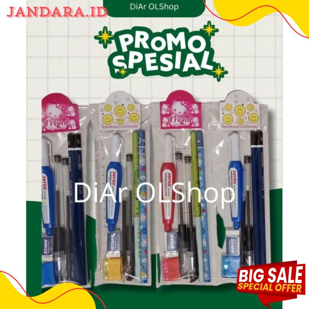 

Paket Alat Tulis Sekolah Ekonomis Lengkap Murah Diskon Setengah Harga