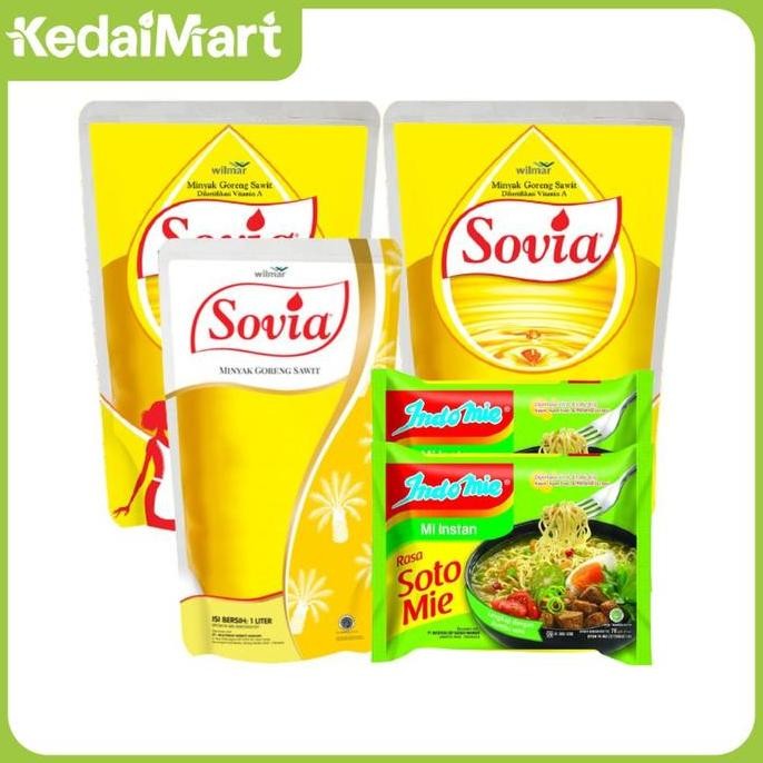 

Bundling Sovia 2L + Indomie Soto 2Pcs - Paket Masak Hemat Diskon!