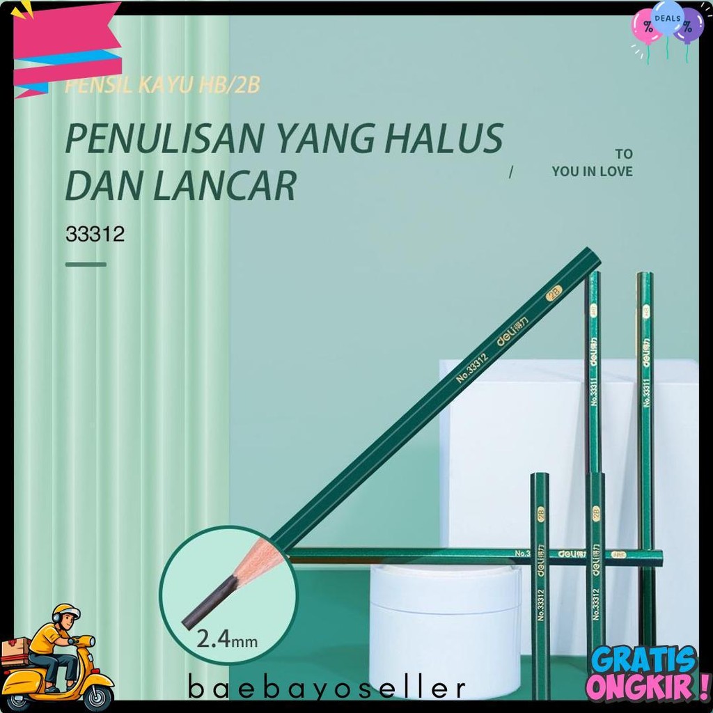 

Deli Pensil Kayu 2B 10Pcs Ce Certified Terlengkap Dan Termurah