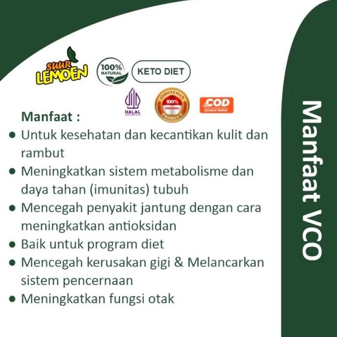 

Vco Premium 250Ml + 500Ml - Minyak Kelapa Murni Extra Virgin Diskon!