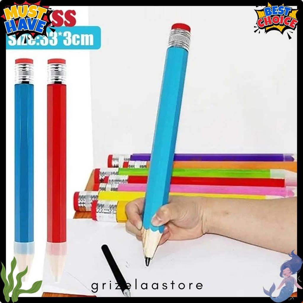 

Bliss 33 Cm Pensil Jumbo Besar Mainan Pencil Pensil Jumbo Hiasan Photo Kado Alat Tulis Anak-Anak Terlengkap Dan Termurah