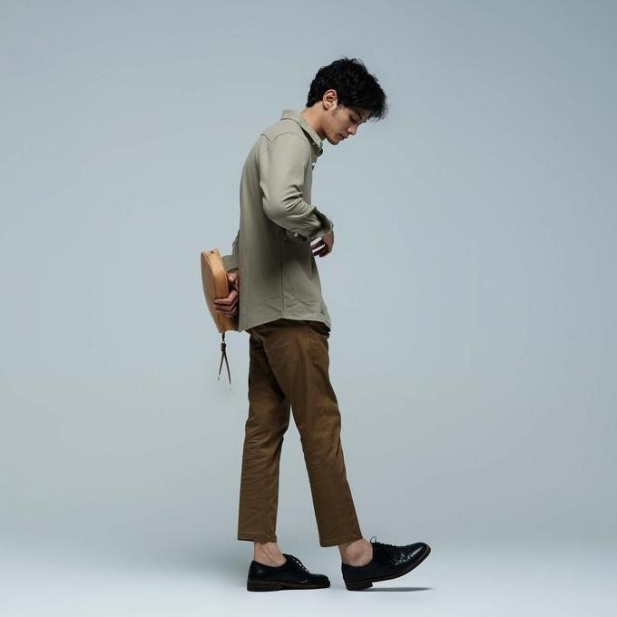 DMS Kemeja Pria JB PSY Long Shirt Olive