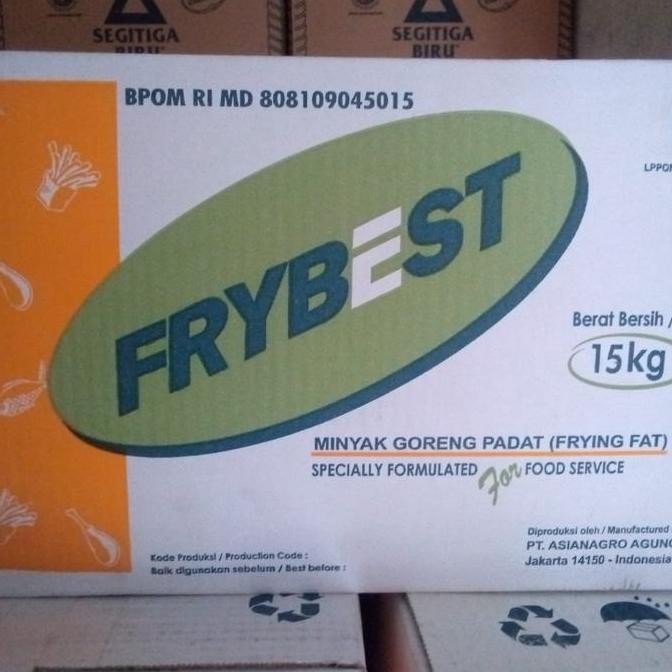 

Minyak Goreng Padat Frybest 15Kg - Minyak Industri & Restoran Diskon!