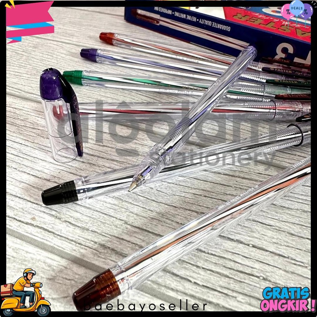 

Selusin ( 12 Pcs ) Ballpoint Bolpen Faster F3 0.5 Mm Pulpen Faster F3 0.5Mm Terlengkap Dan Termurah