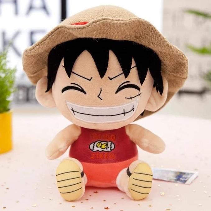 Siap Kirim Boneka Monkey D. Luffy One Piece + Chopper Karakter Anime Impor Jumbo Lucu