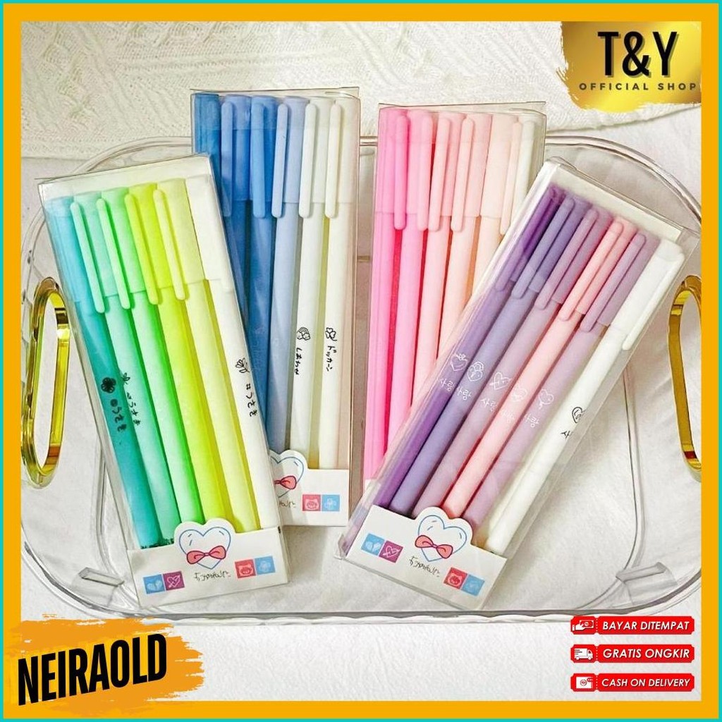 

T&Y Pulpen Gel 6 In 1 Warna Gradasi 1 Set 6Pcs Pena Gel 0.5Mm Warna Pastel Pen Gel Aesthetic Pena Gel Set Morandi Color Bolpoint Tinta Gel Cair 6 Pcs Journaling Pen Alat Tulis Kantor Sekolah Lucu Terlengkap Dan Termurah