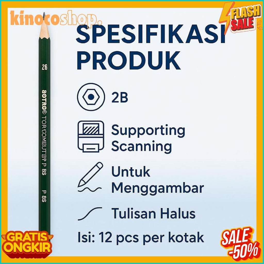 

Pensil Joyko 12 Pcs 2B Alat Tulis Anak Pencil Terlengkap Dan Termurah