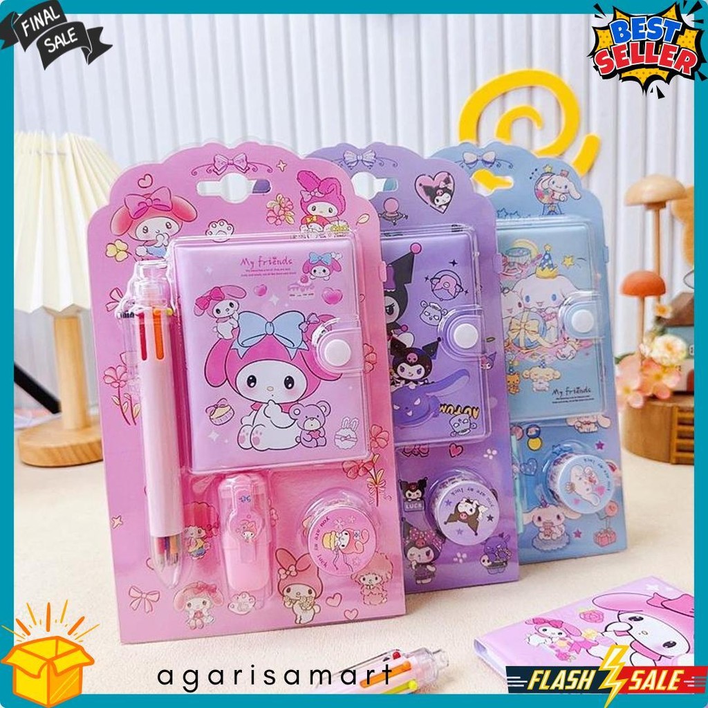

Set Alat Tulis 4 In 1 Sanrio Sat Pilih Warna Termurah Imut Lucu Cinamorol Kuromi Terjangkau Bisa Cod Diskon