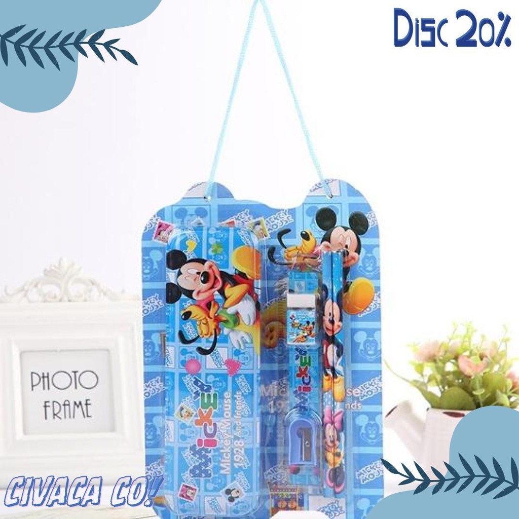 

Ijn Mini Stationery Set Alat Tulis Sekolah 6 In 1 Karakter Lucu Tempat Pensil Diskon Setengah Harga