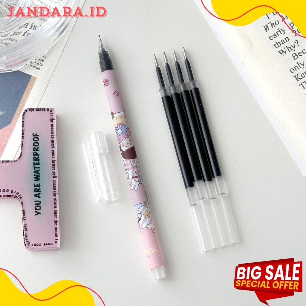 

1 Set 6Pcs Pulpen Gel Tip Runcing Motif Kartun Lucu / Pulpen Gel Karakter Kartun Lucu 0,5Mm Lg Terlaris! Produk Ini Banyak Dicari