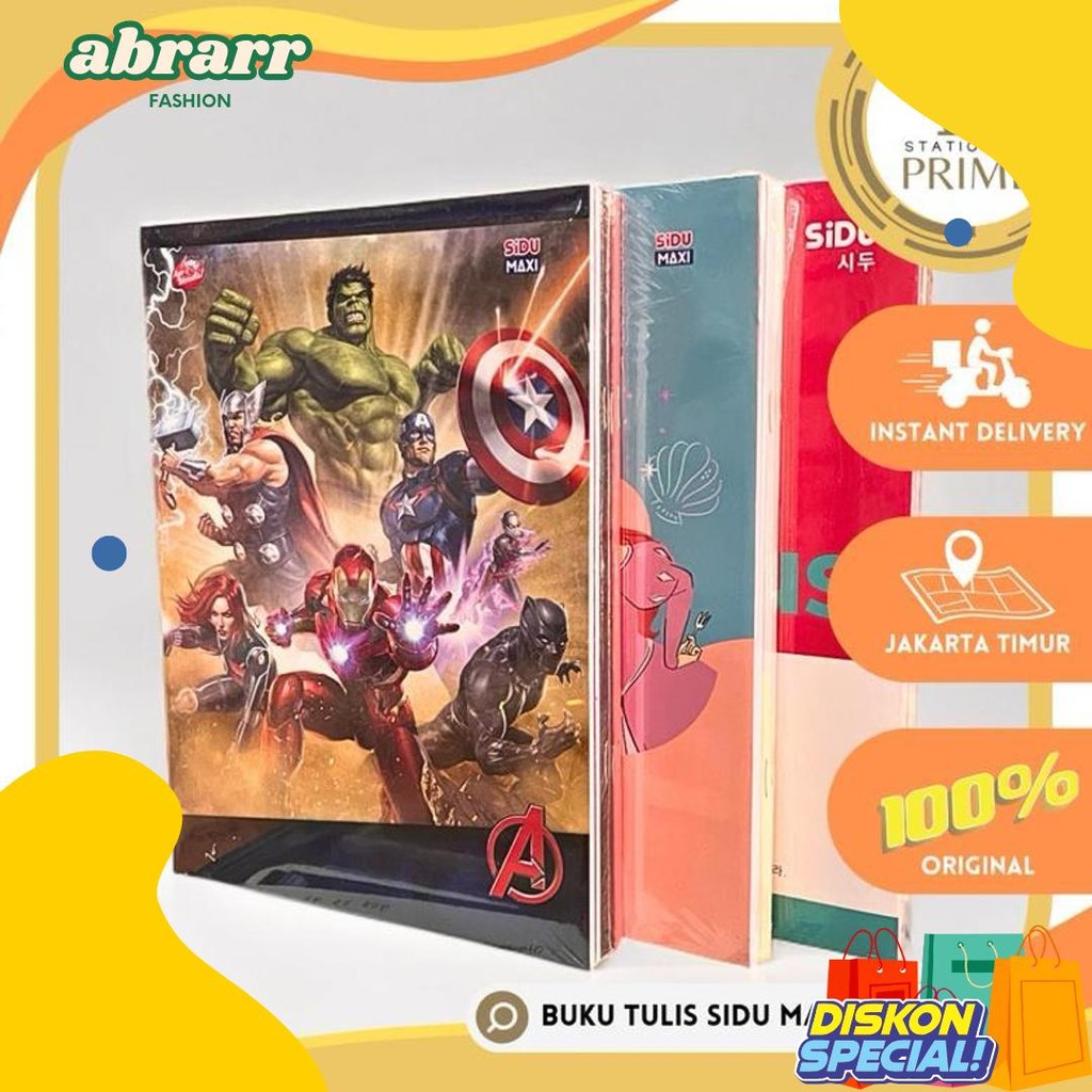 

Buku Tulis Sinar Dunia / Sidu Maxi 42 Lembar Campus Disney Princess Marvel (1 Pack Isi 5 Buku) Terlaris! Produk Ini Banyak Dicari