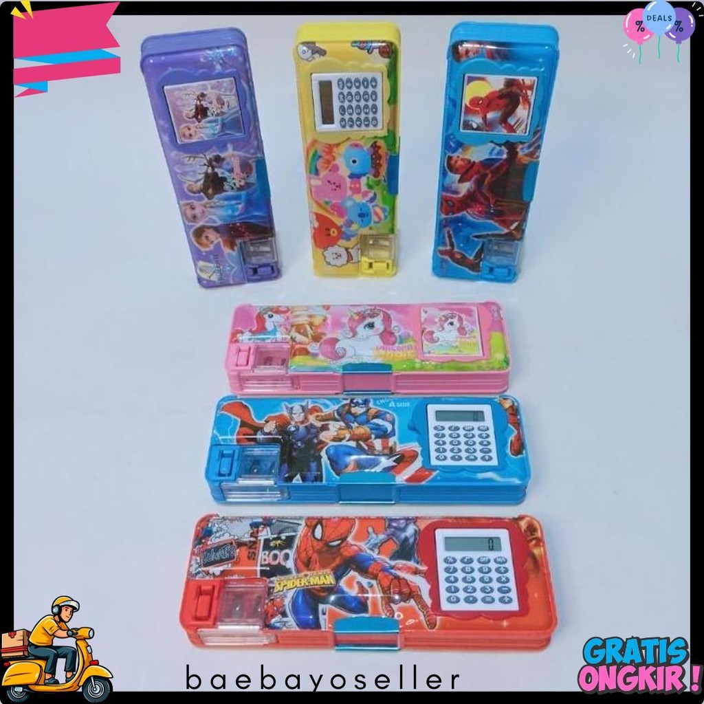 

Kotak Pensil Magnet Kalkulator / Serutan Karakter / Kotak Pensil Magnet / Kalkulator Fancy Karakter Flash Sale! Diskon Hingga 70%