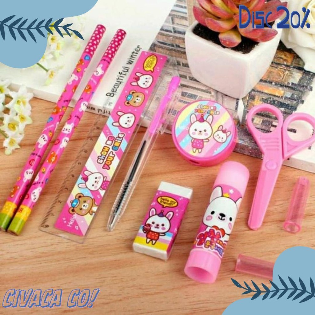

Alat Tulis Sekolah Anak 10 In 1 Set Karakter Lengkap / Paket Alat Tulis Anak Sekolah Flash Sale! Diskon Hingga 70%