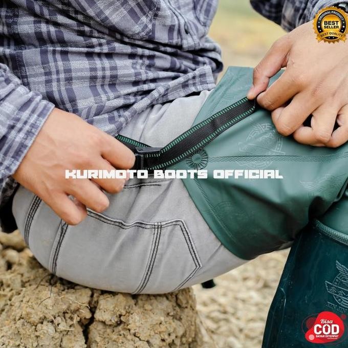 BOOTS Sepatu Boots Sawah Petani Anti Air Original 100% Model 80cm - Shoes