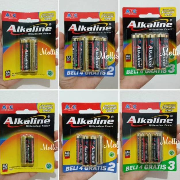 Miliki - Baterai/Battery/Batere ABC Alkaline AA/AAA isi 2 | isi 6 | isi 7 .,