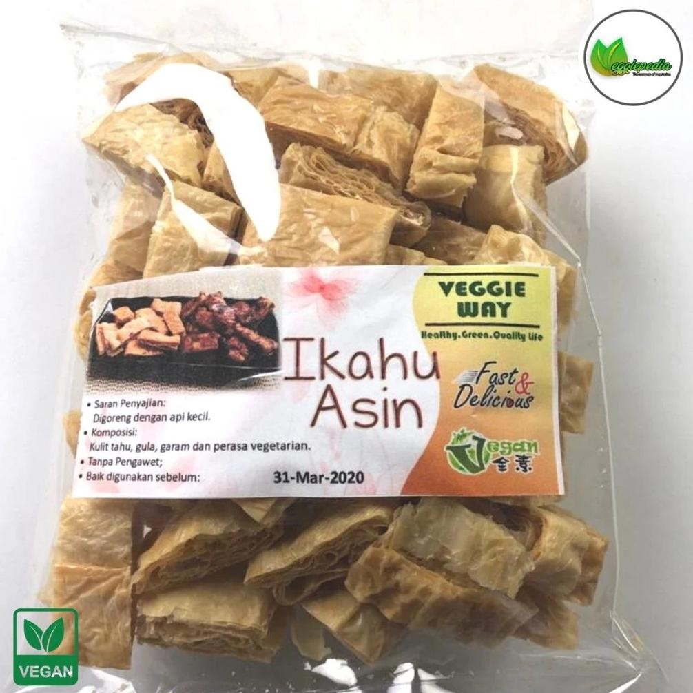 

Ikahu Asin Ikan Asin Vegan Friendly Kulit tahu kering yang asin LEZAT HALAL