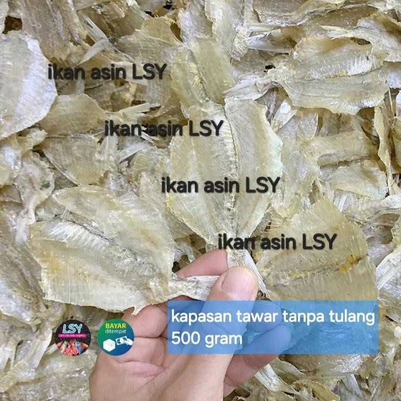 

kapasan tawar tipis tanpa tulang 500gram