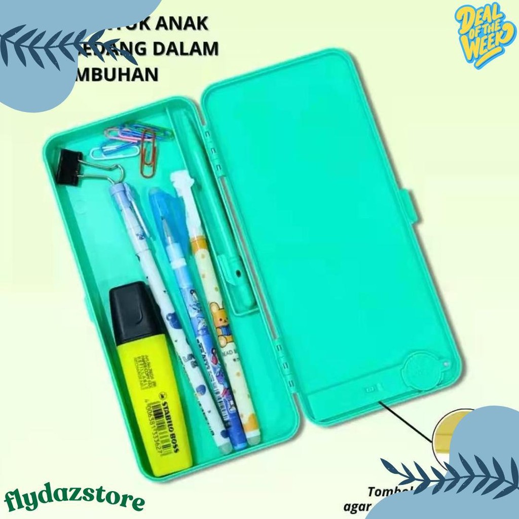 

Kotak Pensil Anak 2 In 1 Pen Case Writing Pad Tempat Pencil Gambar Diskon