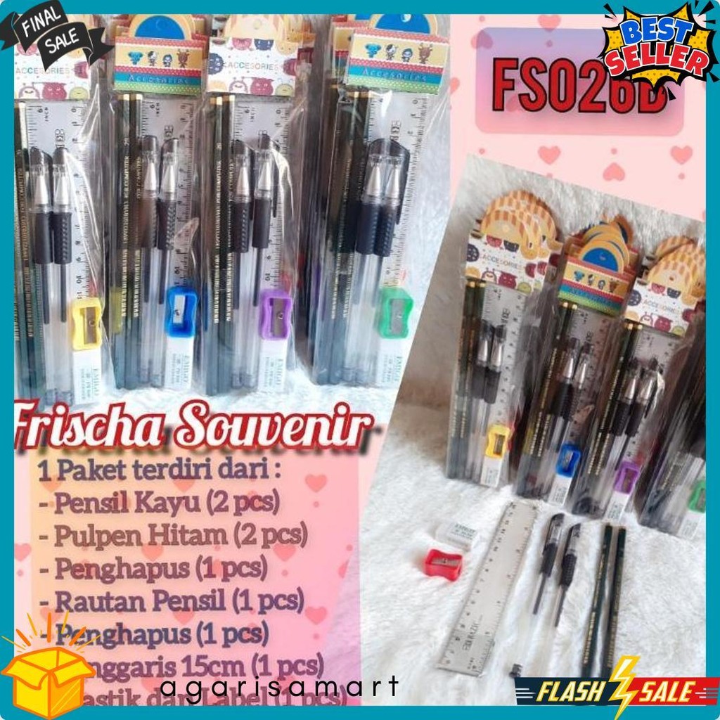 

Grosir Hemat Fs026 / Bingkisan Ulang Tahun / Souvenir Ultah / Stationary Set / Alat Tulis Set /Hadiah Diskon