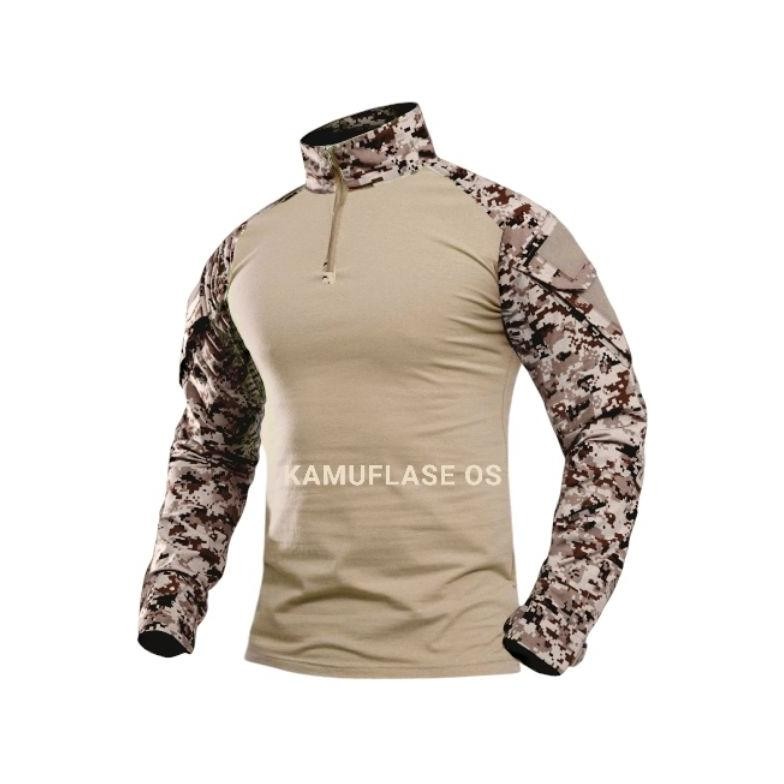 Trend - Baju tactical Combat shirt - Kaos bdu army Loreng Marpat Woodland desert Accupat dll ..