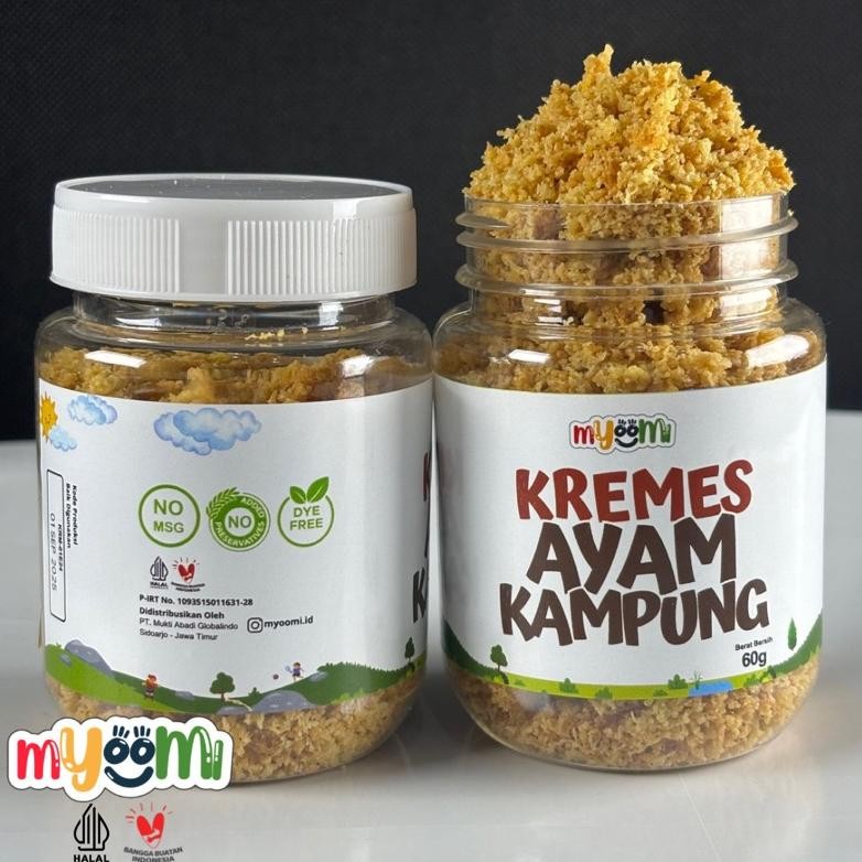 

Special - Myoomi Kremesan Ayam Kampung Non MSG Solusi Anak GTM Halal ~