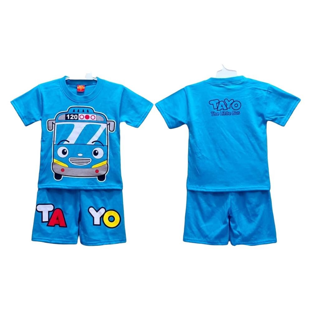 New - BAJU ANAK SETELAN TAYO BUS ANAK ANAK / BAJU KAOS ANAK TAYO ,,