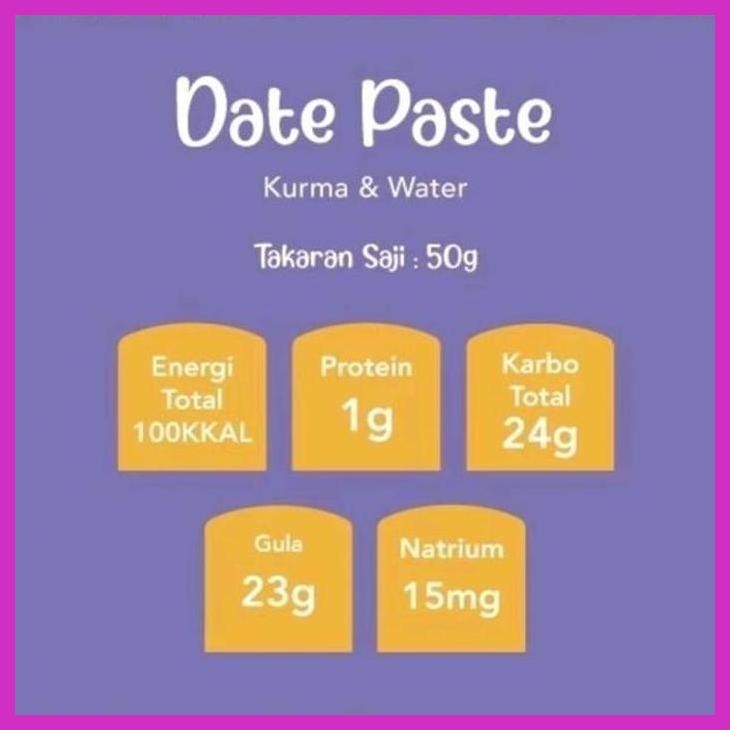 

READY GROUU DATES PASTE 250G - PASTA SELAI KURMA PREMIUM QUALITY FASHION ANAK & BAYI
