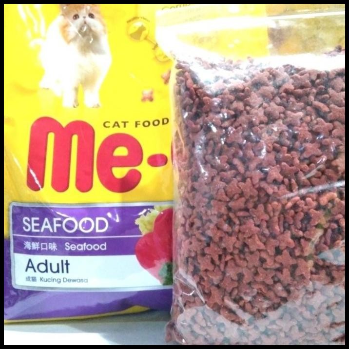 Meo Seafood Adult Repack 1kg - Makanan Kucing Meo Seafood Adult
