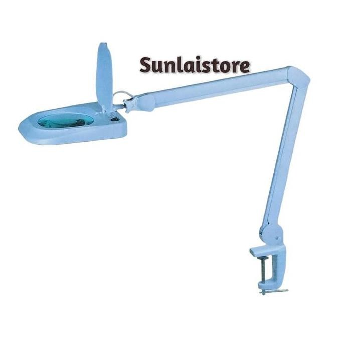 

Kaca Pembesar Magnifying Lamp Lampu Sanfix Sm-60-5 Clamp 5X Pembesaran Kualitas Terbaik Harga Termurah