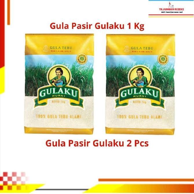 

[PAKET HEMAT ISI 2] Gula Pasir GULAKU 1 Kg PROMO MURAH/ GULAKU Gula Pasir 1 Kg PROMO MURAH HS