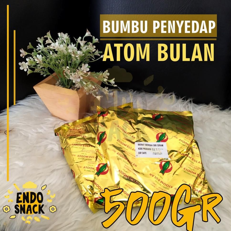 

Atom Bulan 500 Gr Bumbu Penyedap Cap Atoom Bulan Bumbu Cilok Bumbu Masak Baso Aci Nugi