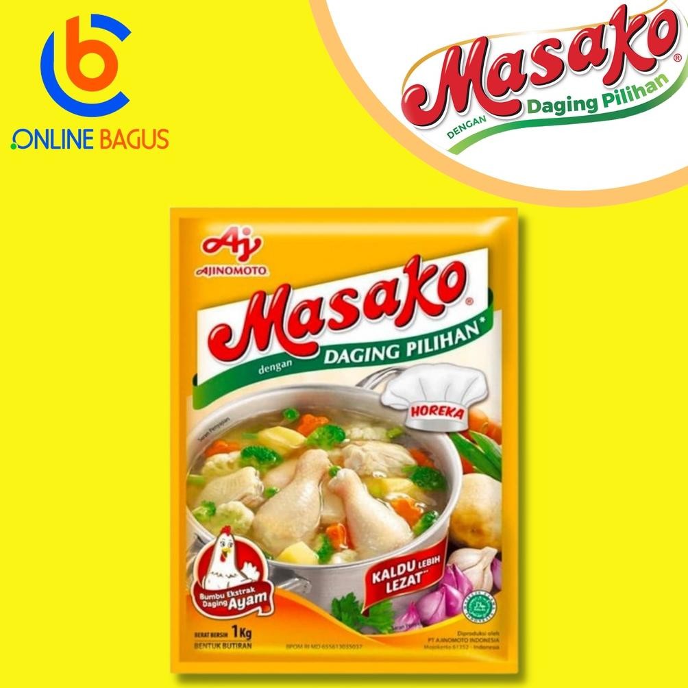 

Masako Ayam / Sapi Bumbu Kaldu Penyedap Rasa Kemasan 1kg Nugi