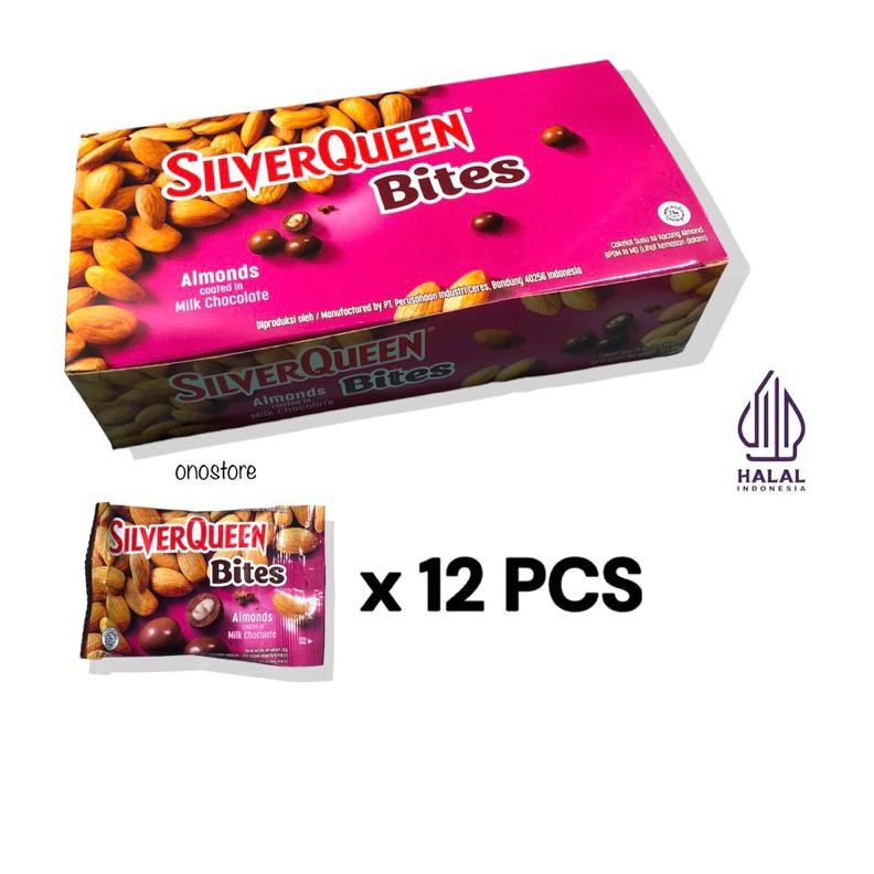 

Silverqueen Bites Almond 12 x 30 g Nugi