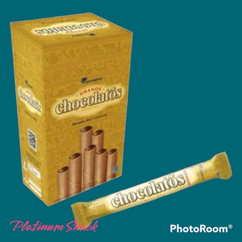 

Chocolatos Wafer Roll Italian Taste | 24 Pcs @ 14 Gr | Garuda Food Nugi