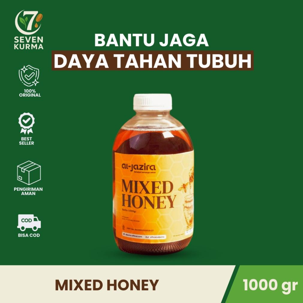 

SevenKurma Madu Mixed Honey 1kg | Madu Multiflora 1kg Nugi