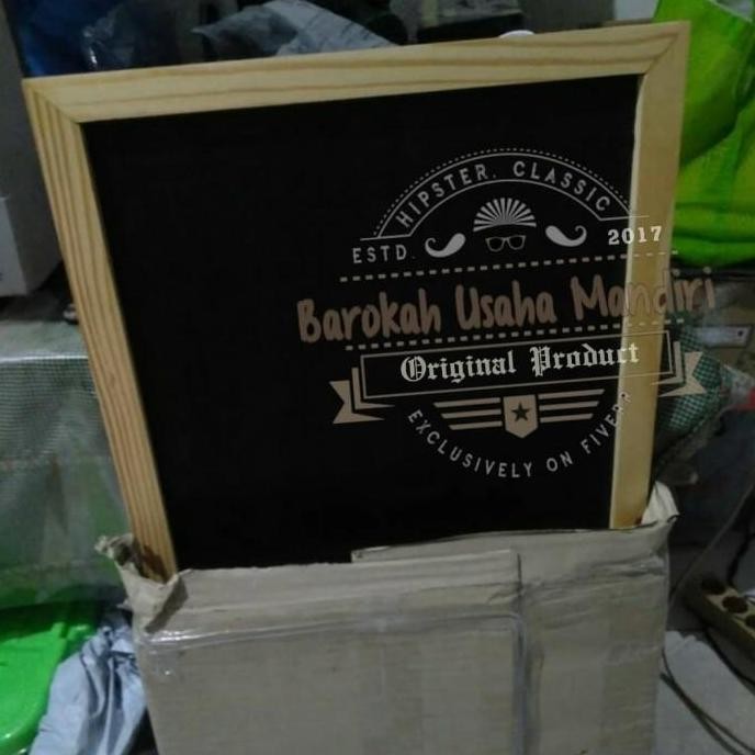 

Stok Sj Blackboard Papan Tulis Ung Resto Size 120X50Cm Kayu Jati Belanda