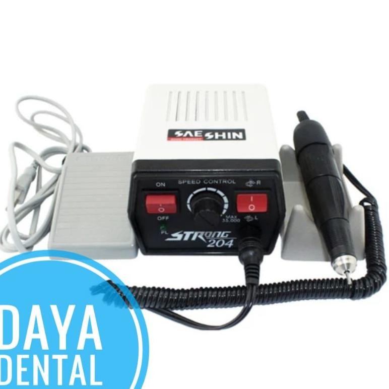 Dental Micromotor Mikromotor strong 204 LAB ALAT BOR BUR GIGI PALSU ALGINATE BEHEL GIGI VENEER GIGI