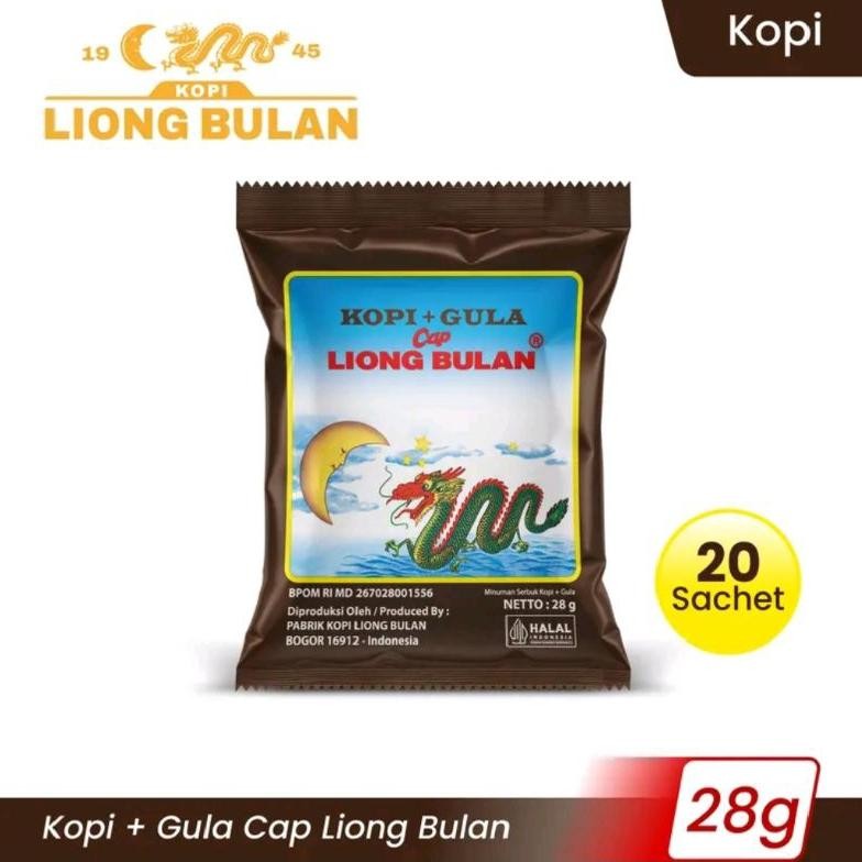 

Kopi Liong Bulan Plus Gula - 28gr 1 Pack (20 Sachet) Nugi
