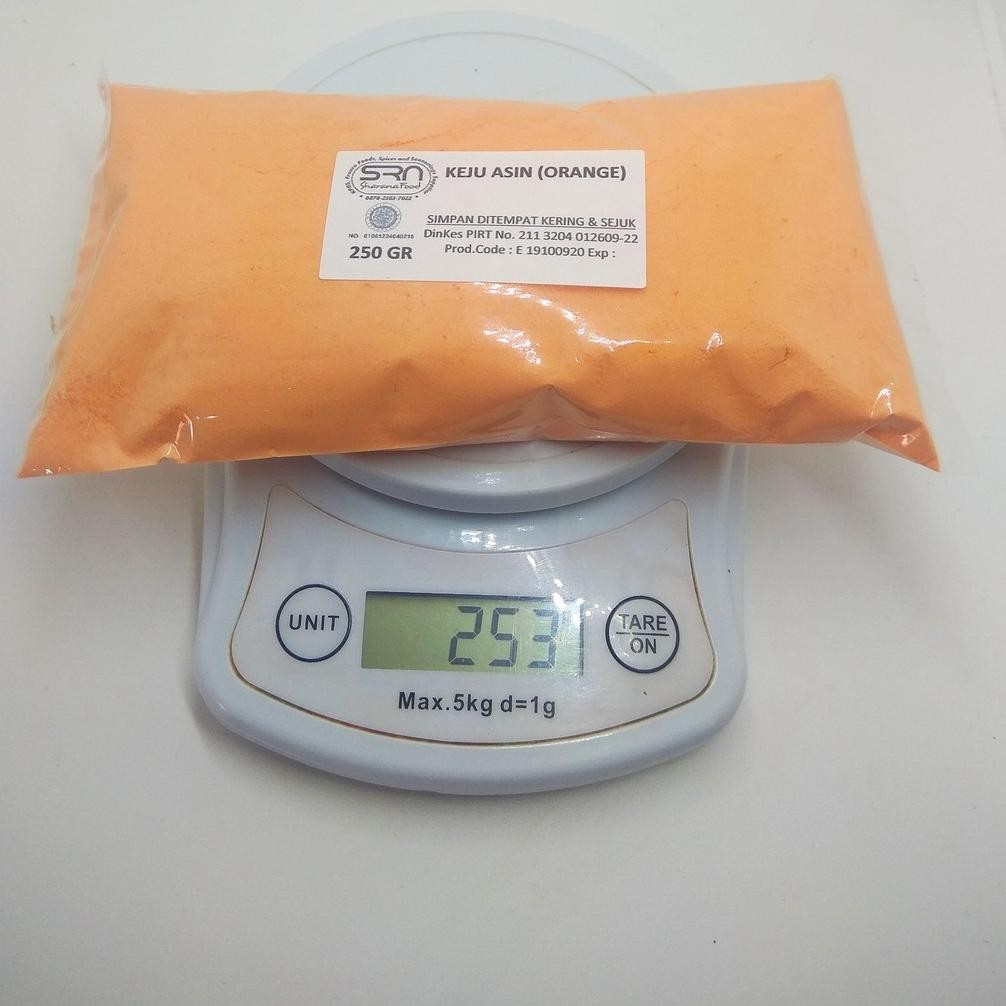 

BUMBU TABUR 250 GRAM REPACK RASA KEJU ASIN (ORANGE) COCOK UNTUK ANEKA KRIPIK, AYAM SHIHLIN, KULIT/CEKER/USUS AYAM KRISPY, POPCORN, KENTANG KRISPY / ULIR, CIMOL, GORENGAN, TAHU CRISPY, MIE LIDI, KRIPIK PISANG, MAKARONI, RUJAK JAMBU KRISTAL, RUJAK BUAH DLL.
