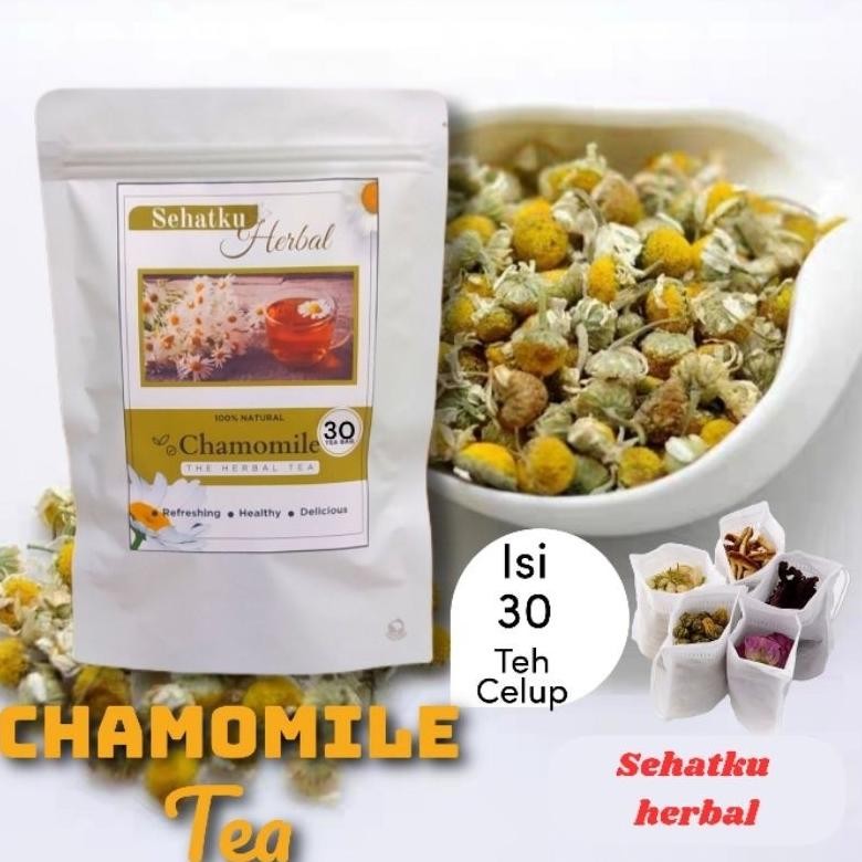 

SEHATKUHERBAL Chamomile Tea : Teh Chamomile Isi 30 Tea Bag Nugi