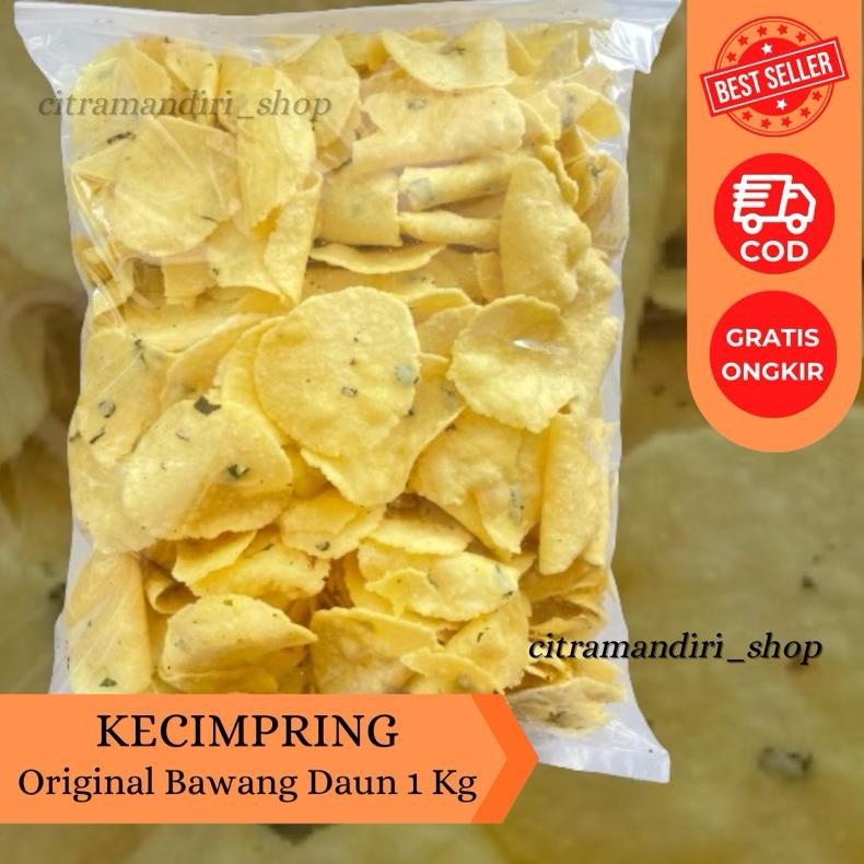 

1 KG Kecimpring Singkong Bawang Daun / Comring Bawang / Gemblong khas Kuningan Nugi