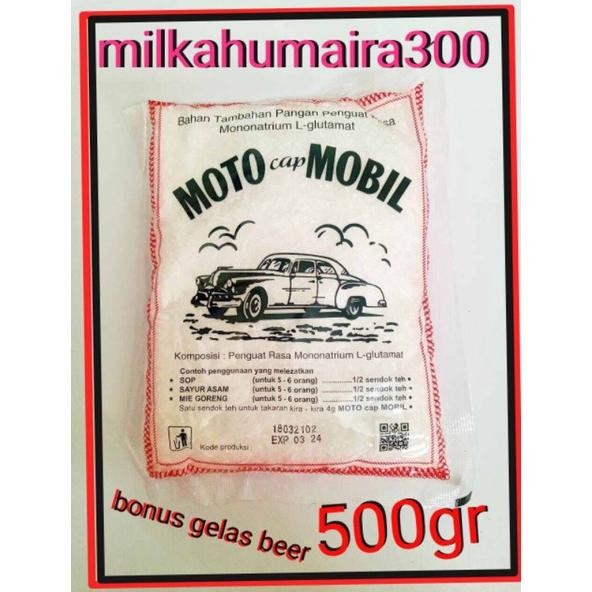 

MICIN MOTO CAP MOBIL 500GRAM BONUS MANGKOK PIRING OR GELAS Nugi