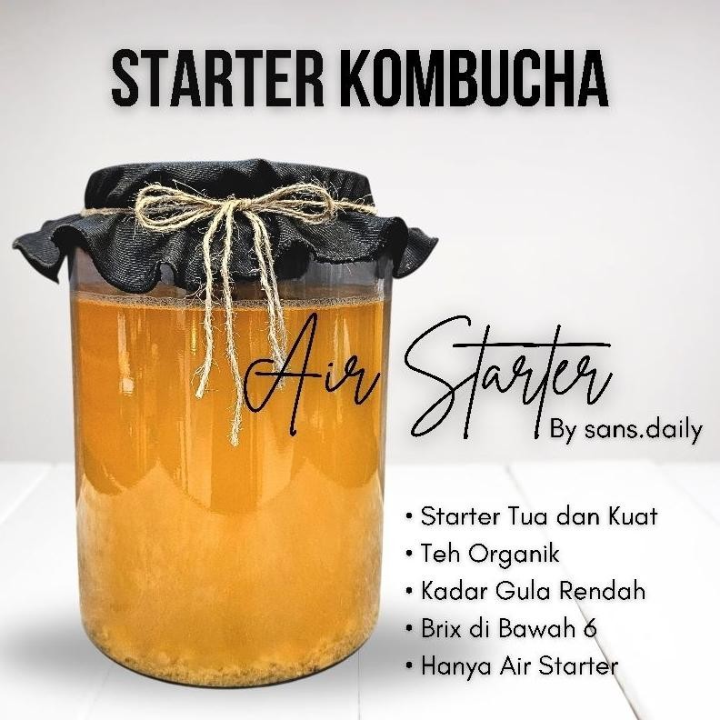 

STARTER KOMBUCHA - Premium - Usia Tua - Air Aja - Gula Rendah Nugi